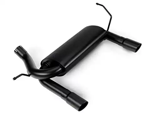 Redrock 4x4 Dual Outlet Axle-Back Exhaust With Black Tips