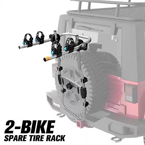 FieryRed 2-Bike Spare Tire Rack