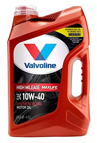Valvoline High Mileage Oil With MaxLife Technology