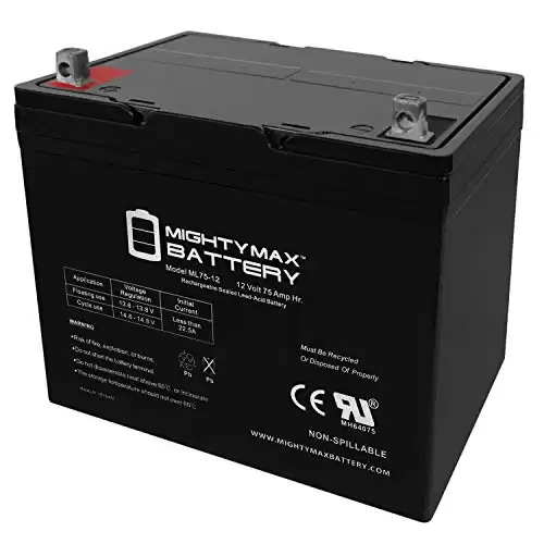 ML75-12 - 12V 75AH SLA Battery - Mighty Max Battery Brand Product