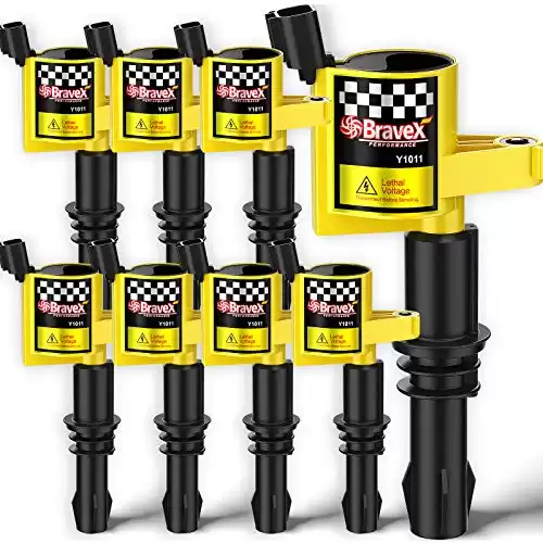 Bravex 8 Pack Straight Boot Ignition Coils