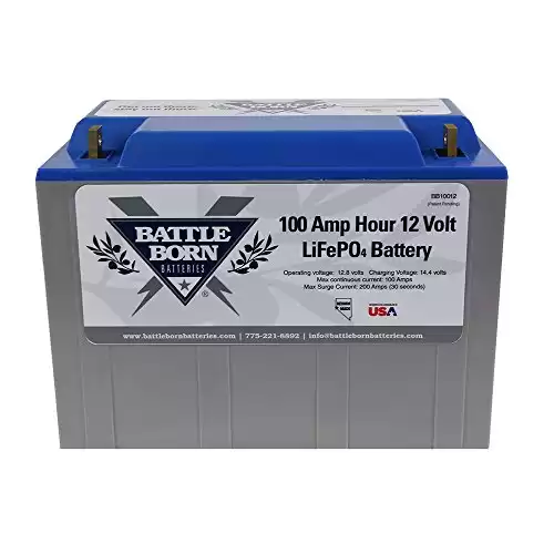 Battle Born LiFePO4 Deep Cycle Battery - 100Ah 12V With Built-In BMS