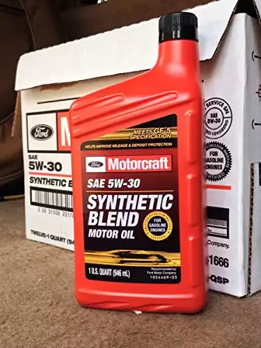 Motorcraft SAE 5w30 Synthetic Blend Motor Oil