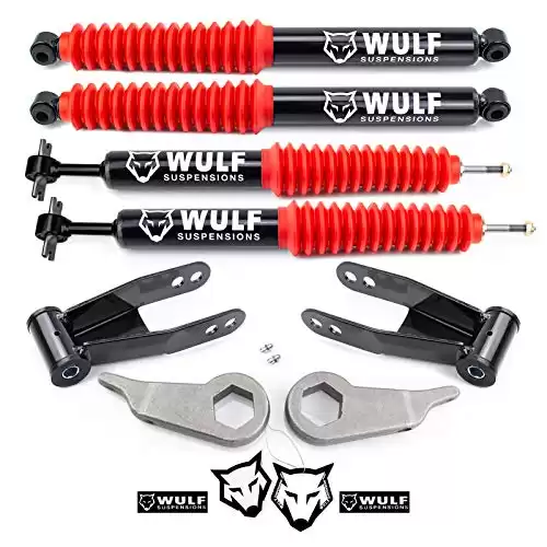 WULF 1-3" Rear Adjustable Lift Kit With Extender Shocks