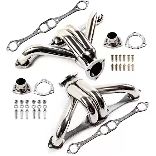ECCPP Stainless Steel Shorty Header Exhaust Manifold